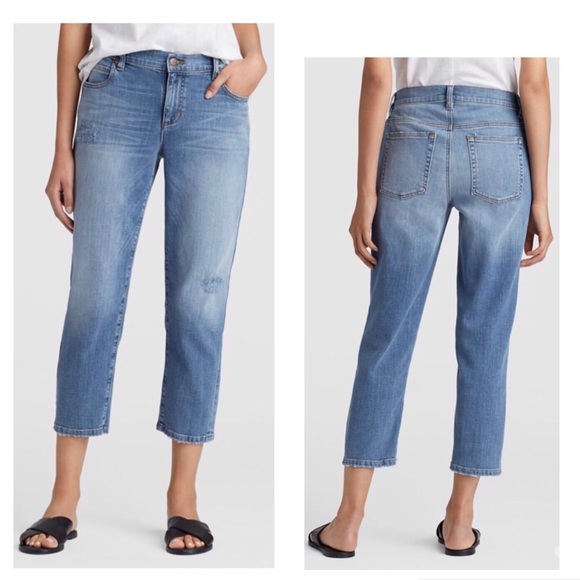 eileen fisher raw edge jeans